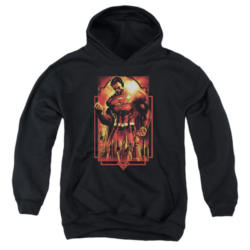 Superman Metropolis Deco Youth Hoodie