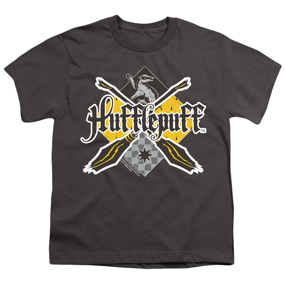 Harry Potter Hufflepuff Broomstick Badger Logo Youth/Toddler T-Shirt