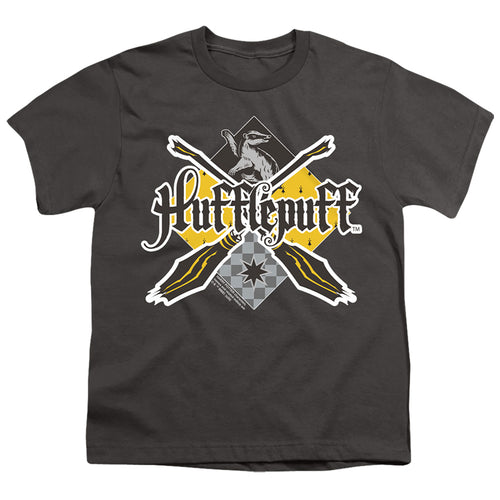 Harry Potter Hufflepuff Broomstick Badger Logo Youth/Toddler T-Shirt