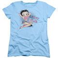 Betty Boop All American Girl Pin Up Womens T-Shirt