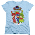 PJ Masks Christmas Heroes, Catboy, Owlette and Gekko Womens T-Shirt