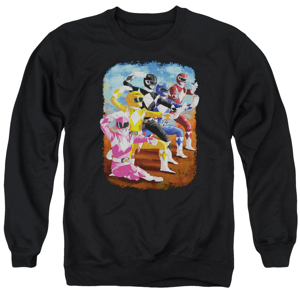 Mighty Morphin Power Rangers Impressionist Rangers Crewneck Sweatshirt