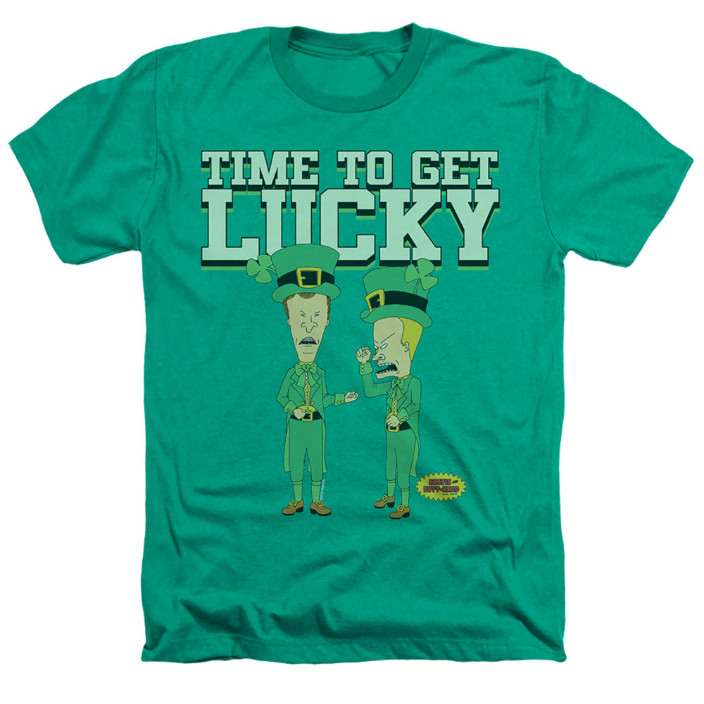 Beavis and Butthead St. Patrick'S Day Getting Lucky T-Shirt