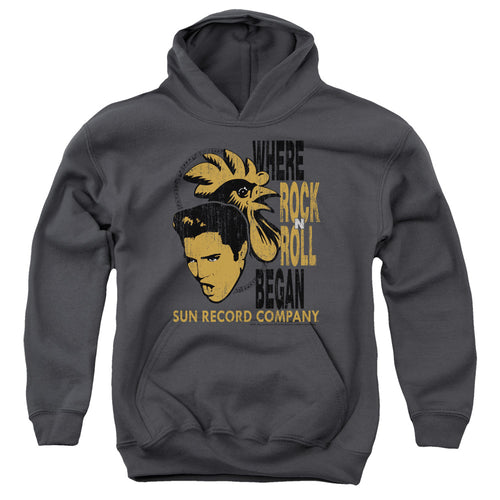 Sun Records Elvis and Rooster Youth Hoodie