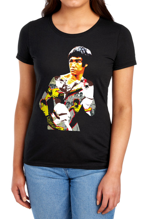 Bruce Lee Body of Action Womens T-Shirt