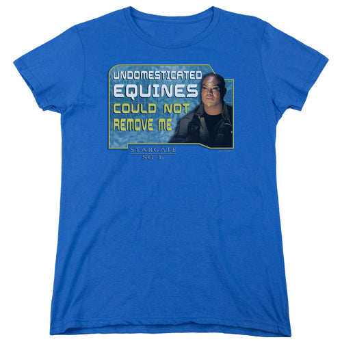 Stargate SG-1 Undomesticated Equines Womens T-Shirt