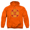 Transformers Rescue Bots Logo Orange Pullover Hoodie