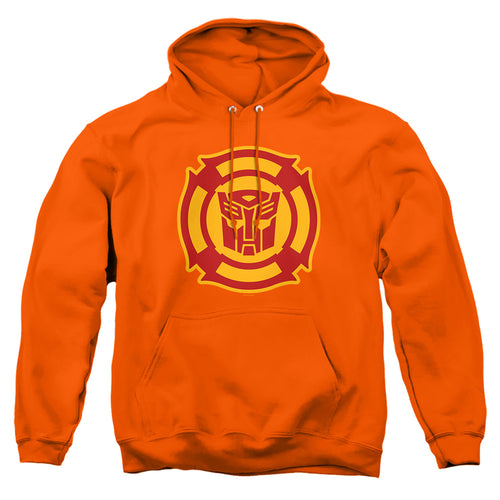 Transformers Rescue Bots Logo Orange Pullover Hoodie