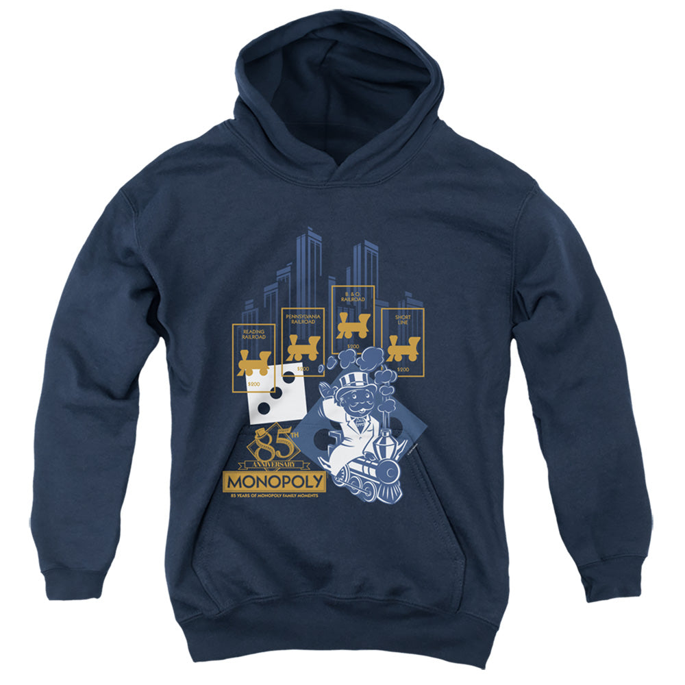 Monopoly The True Railroad Tycoon Youth Hoodie