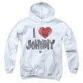 Johnny Bravo I Heart Johnny Youth Hoodie