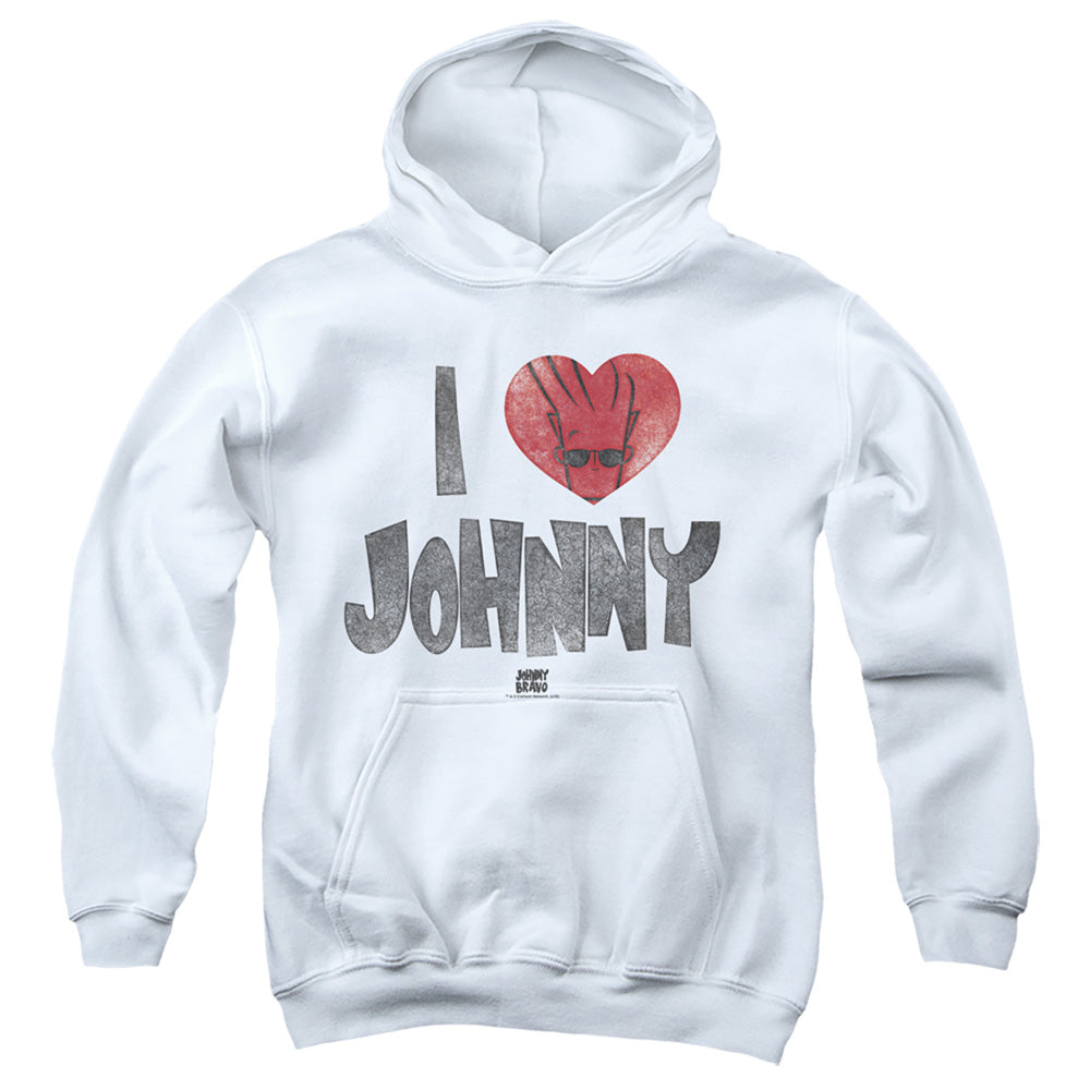 Johnny Bravo I Heart Johnny Youth Hoodie