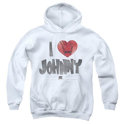 Johnny Bravo I Heart Johnny Youth Hoodie