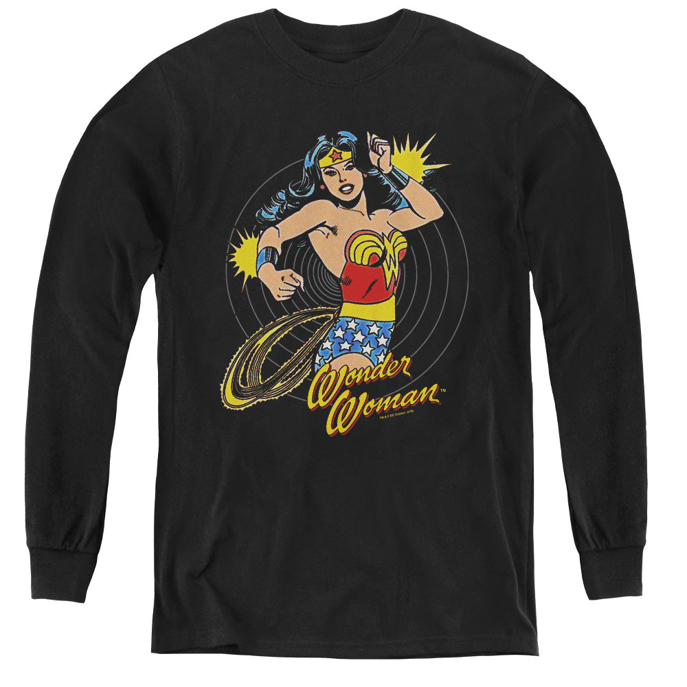 Wonder Woman Spinning Youth Long Sleeve T-Shirt