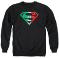 Superman Mexican Flag Shield Crewneck Sweatshirt