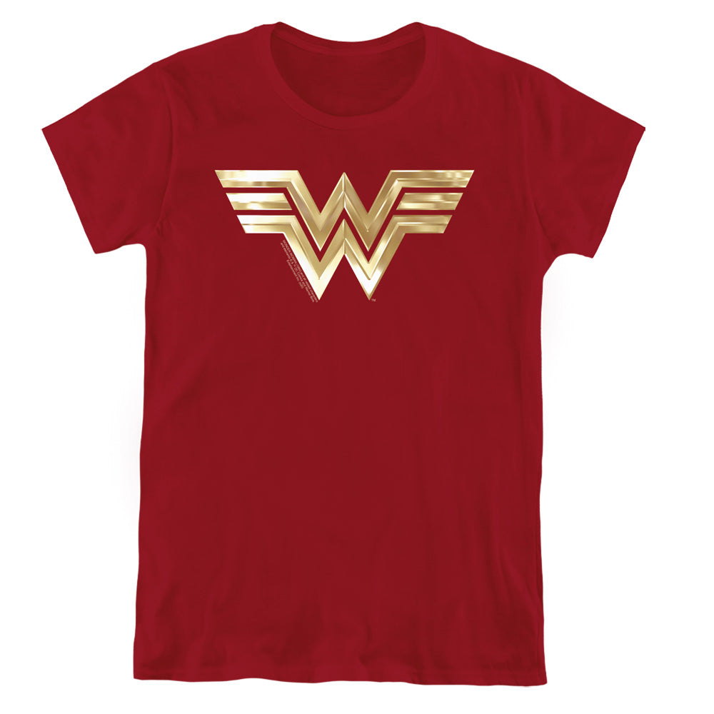 Wonder Woman 1984 Golden Logo Womens T-Shirt