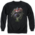 Transformers Optimus Prime Circle Frame Crewneck Sweatshirt
