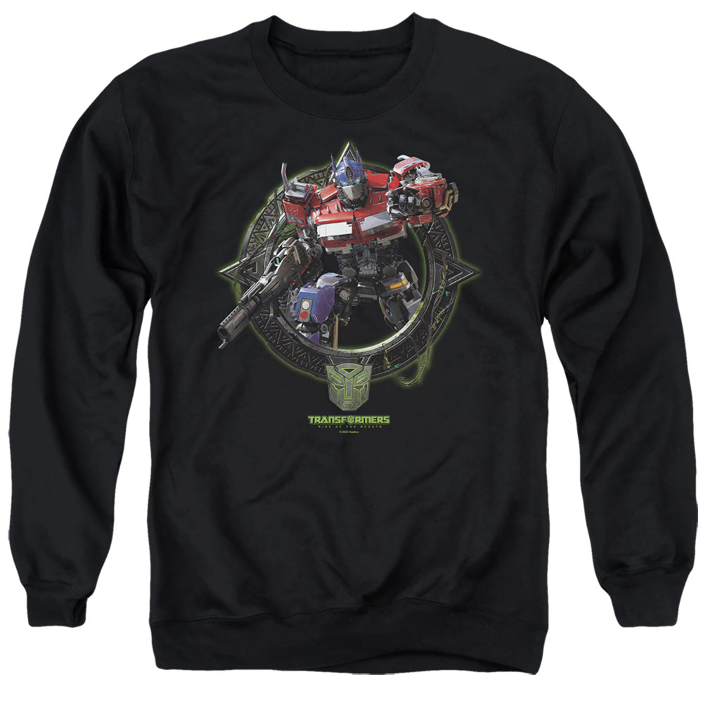 Transformers Optimus Prime Circle Frame Crewneck Sweatshirt
