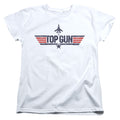 Top Gun Logo White Womens T-Shirt