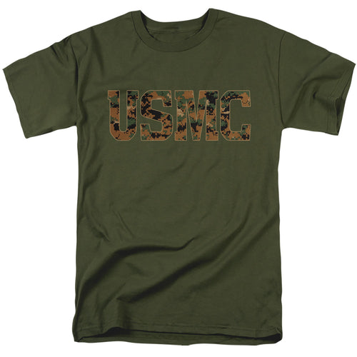 U.S. Marine Corps Camo Fill Military Green T-Shirt