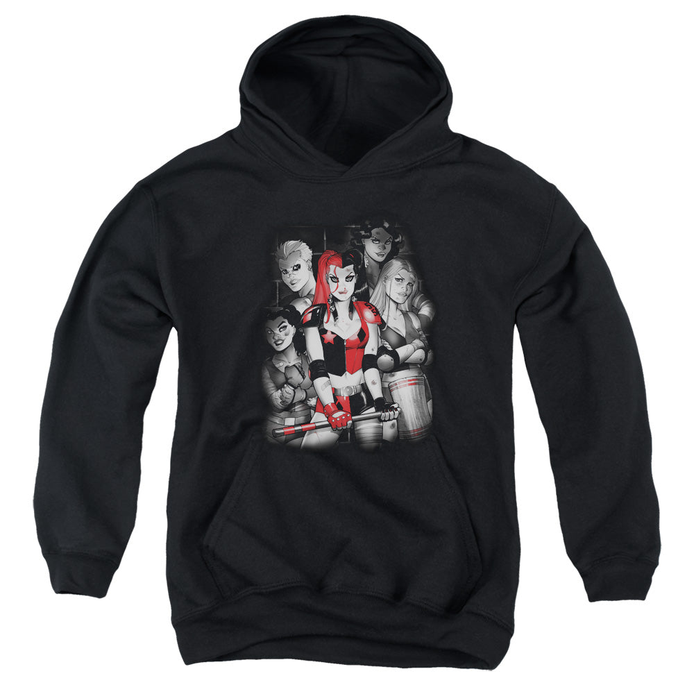 Batman Bad Gals Bw Youth Hoodie