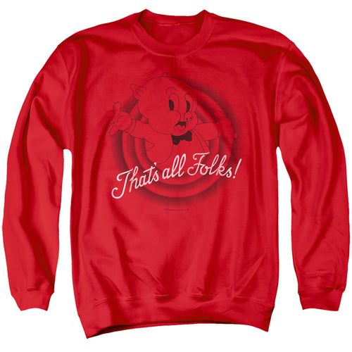 Looney Tunes Thats All Folks Crewneck Sweatshirt