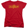 Shazam! Flat Logo Womens T-Shirt