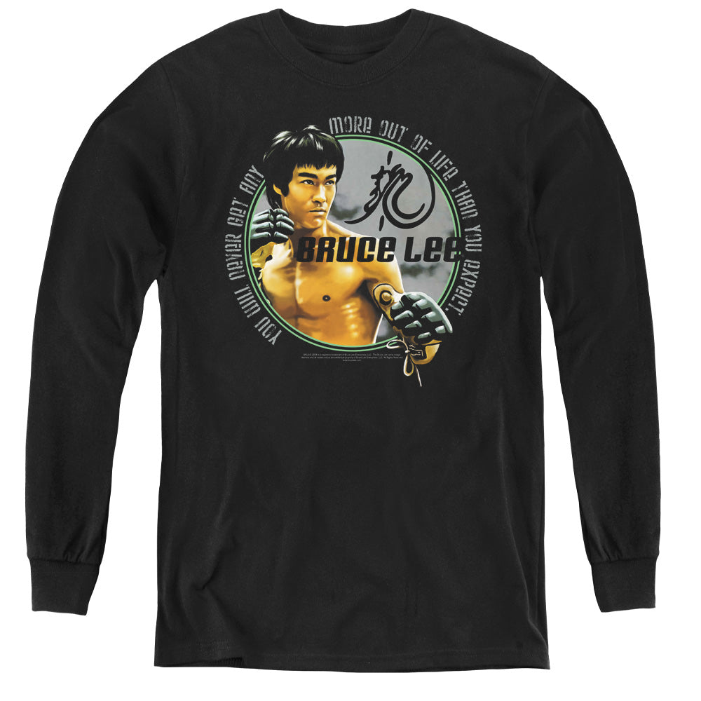 Bruce Lee Expectations Youth Long Sleeve T-Shirt