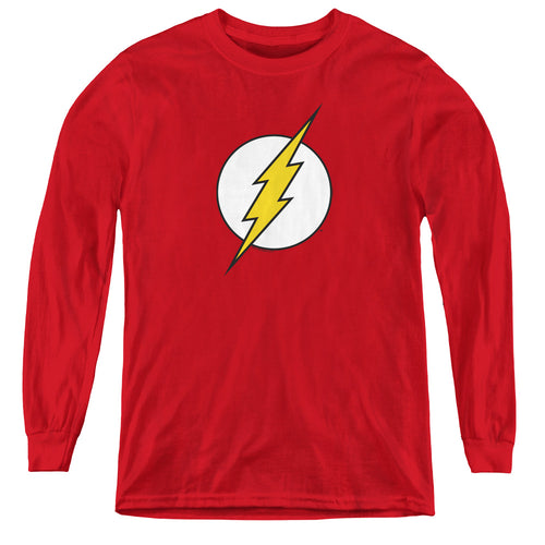 The Flash Flash Logo Youth Long Sleeve T-Shirt