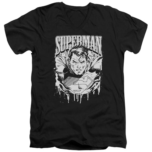 Superman Super Metal V-Neck T-Shirt