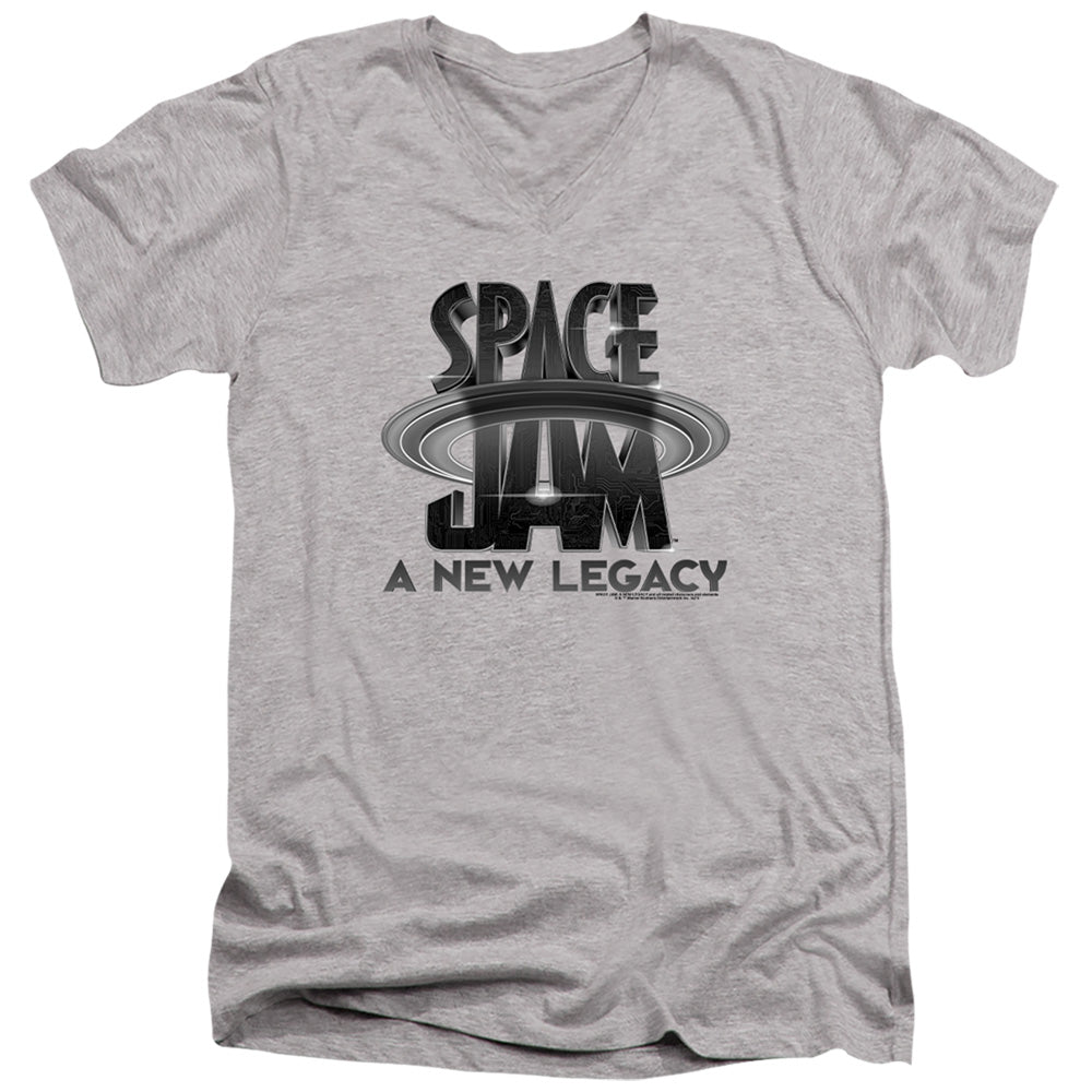 Space Jam A New Legacy Logo Black V-Neck T-Shirt