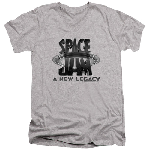 Space Jam A New Legacy Logo Black V-Neck T-Shirt