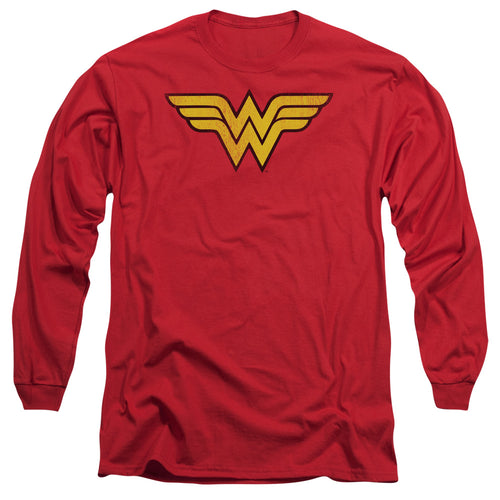 DC Comics Wonder Woman Logo Dist Long Sleeve T-Shirt