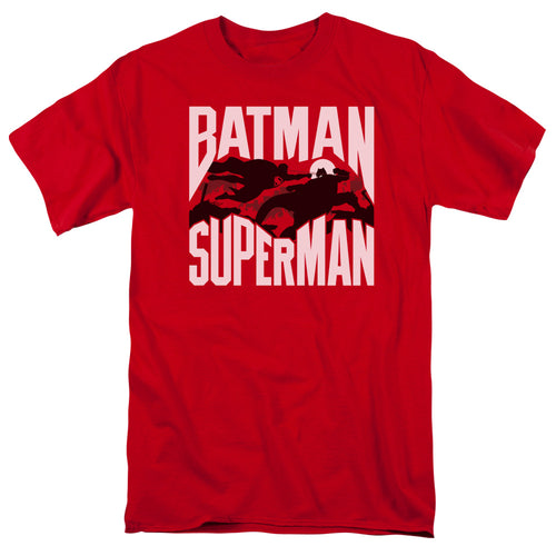 Batman v Superman Silhouette Fight T-Shirt