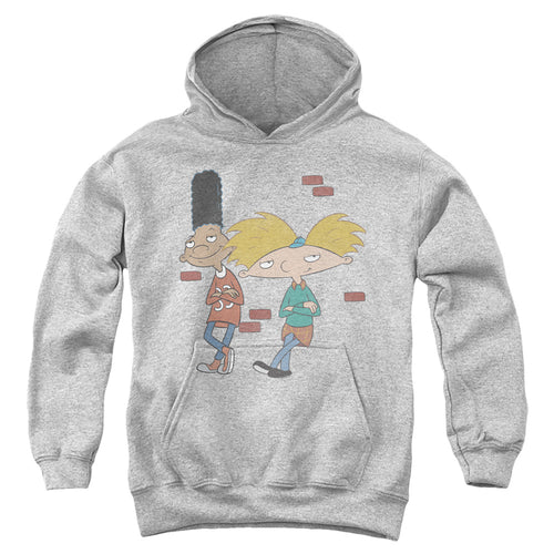 Hey Arnold Arnold And Gerald Leaning Youth Hoodie