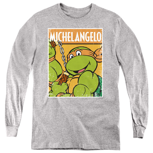 Teenage Mutant Ninja Turtles Mikey Youth Long Sleeve T-Shirt