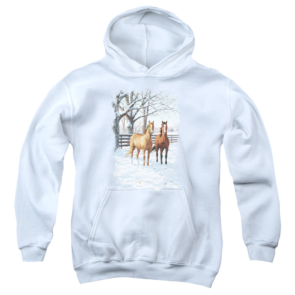 Wild Wings Coffee and Chocolate Horses Youth Hoodie