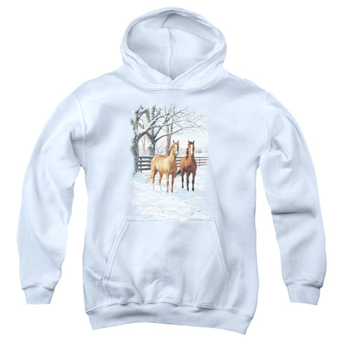 Wild Wings Coffee and Chocolate Horses Youth Hoodie