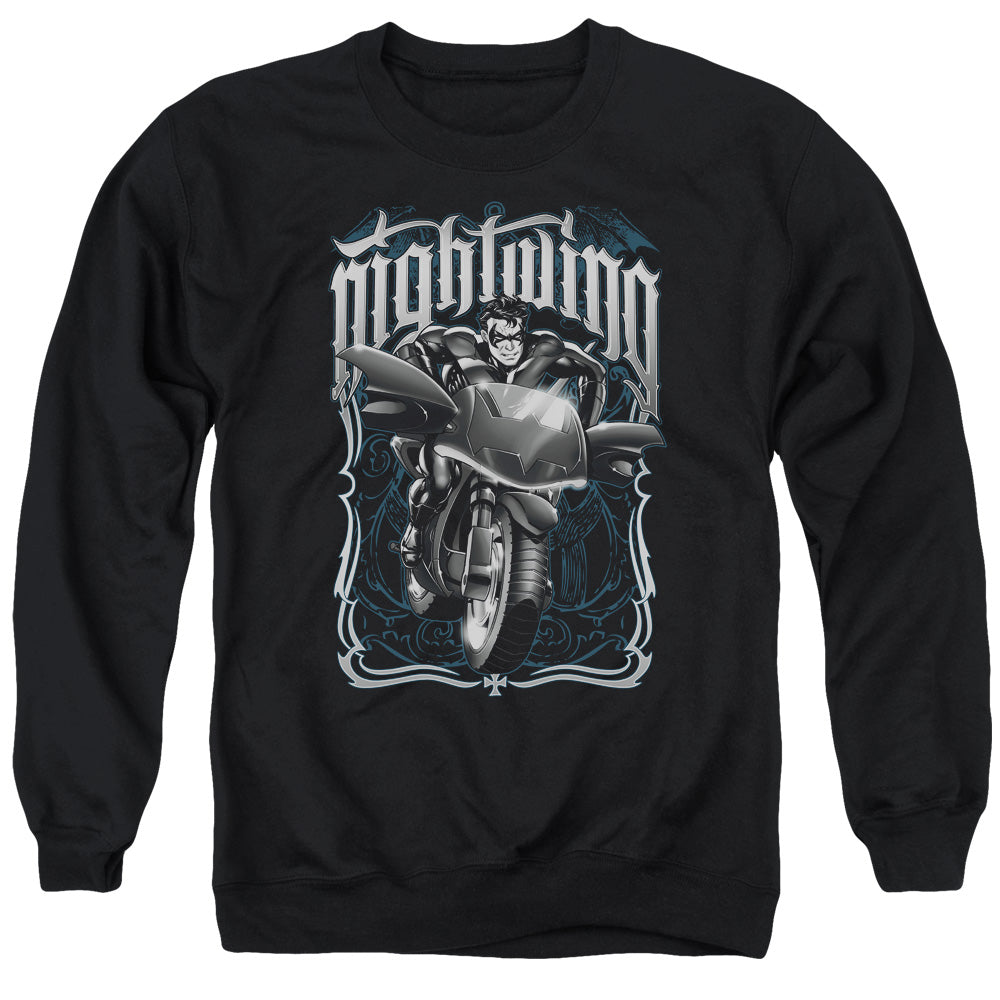 Batman Nightwing Biker Crewneck Sweatshirt