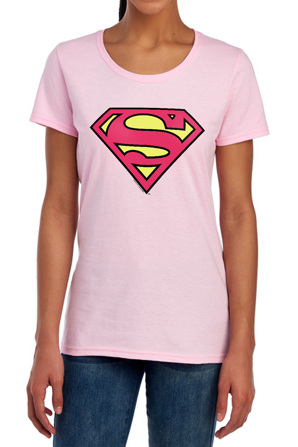Superman Classic Logo Womens T-Shirt