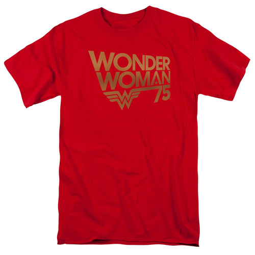Wonder Woman 75th Anniversary Gold Logo T-Shirt