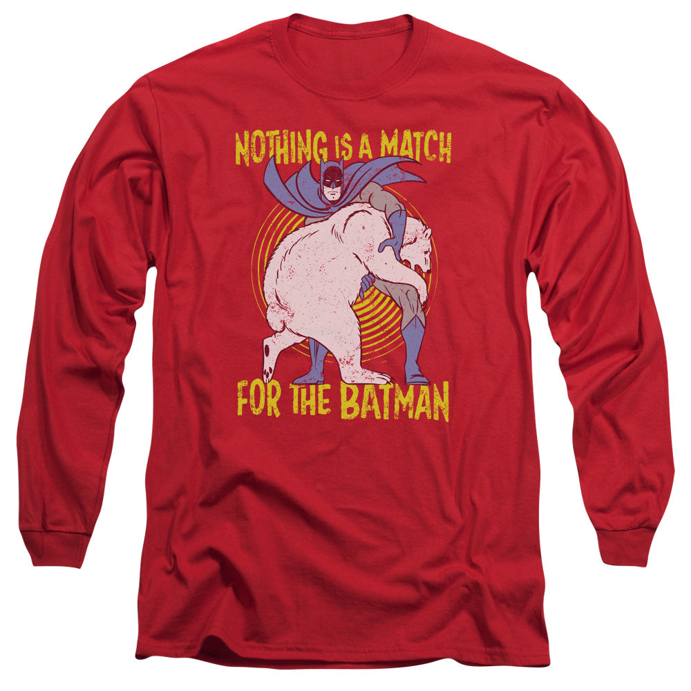 Batman Bear Wrastling Long Sleeve T-Shirt