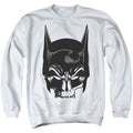The Batman Skull on White Crewneck Sweatshirt