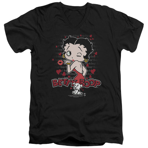 Betty Boop Classic Kiss V-Neck T-Shirt