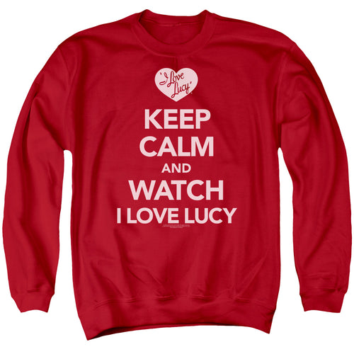 I Love Lucy Keep Calm And Watch Crewneck Sweatshirt