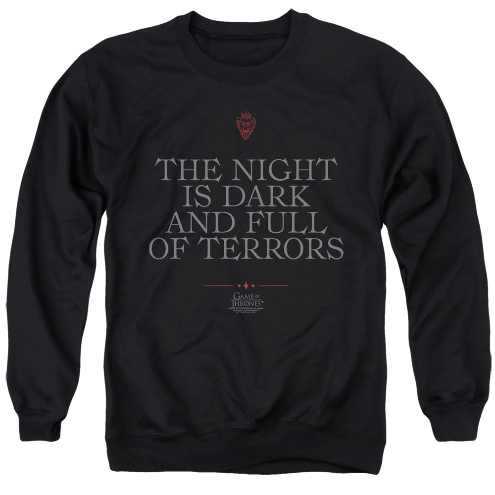 Game of Thrones Night Is Dark Crewneck Sweatshirt