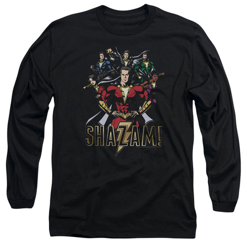 Shazam! Group of Heroes Long Sleeve T-Shirt