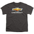 Chevy Bowtie Stacked Charcoal Youth/Toddler T-Shirt