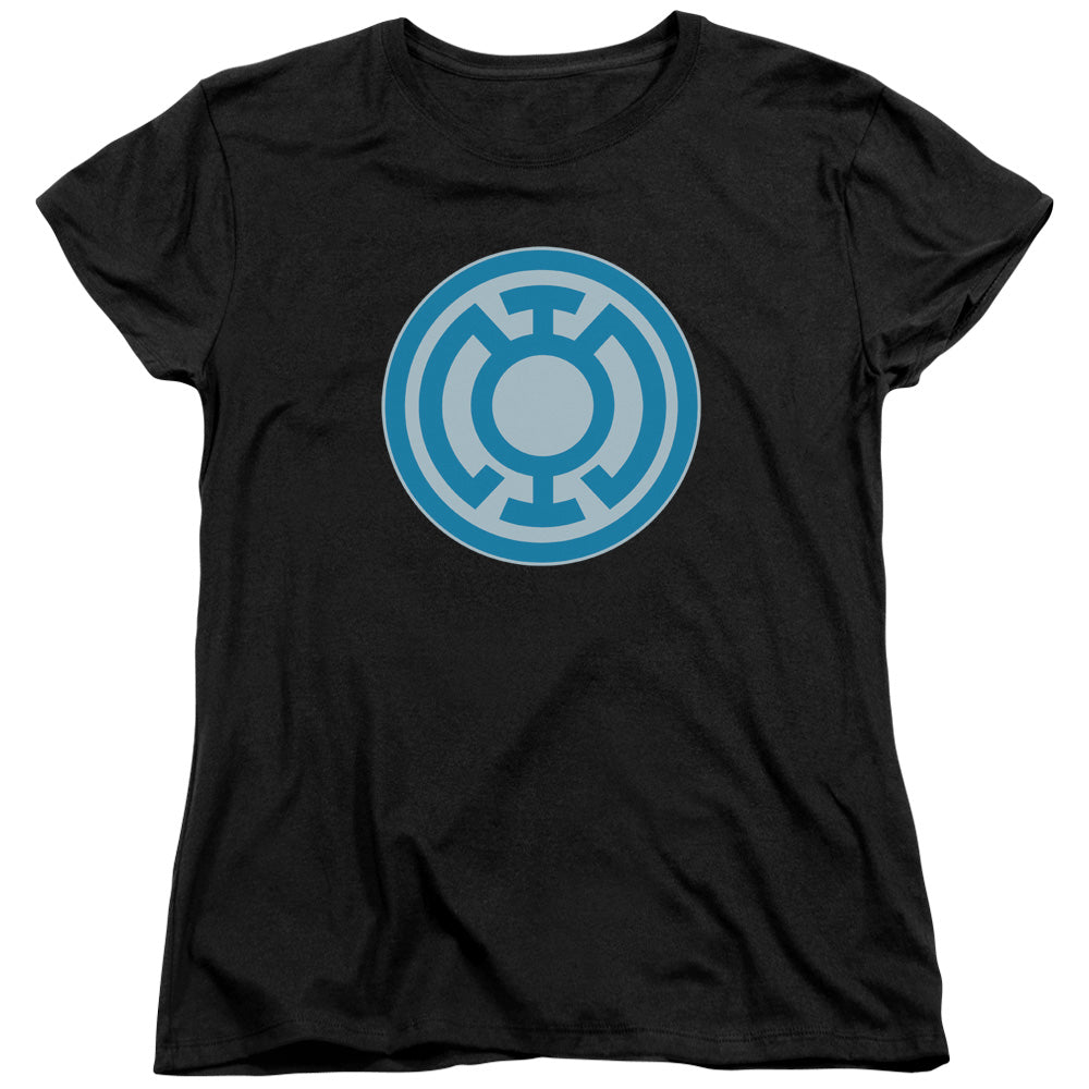 Green Lantern Blue Symbol Womens T-Shirt