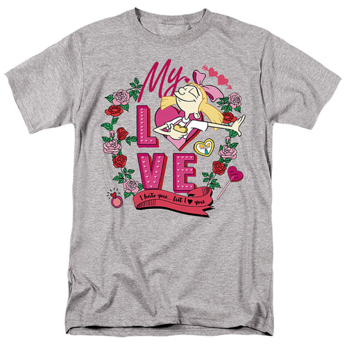 Hey Arnold Valentine'S Day Helga, I Hate You, But Love You T-Shirt