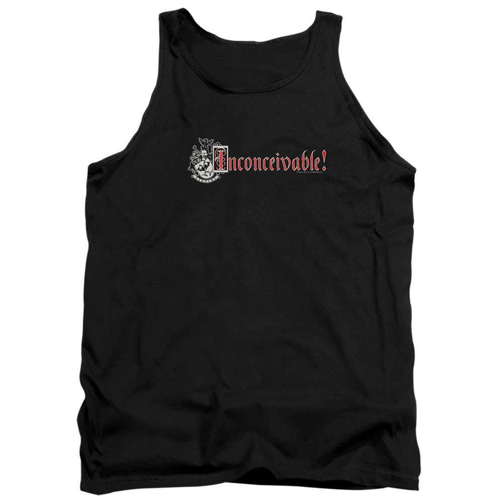 The Princess Bride Vizzini Crest Black Tank Top